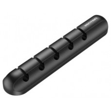 ORGANIZADOR CABLES EN ESPIRAL 5 PUERTOS (2 uds) NEGRO VENTION