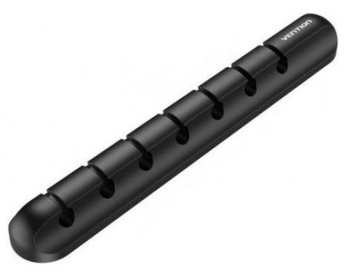 ORGANIZADOR CABLES EN ESPIRAL 7 PUERTOS (2 uds) NEGRO VENTION