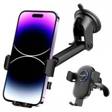 SOPORTE COCHE CON BRAZO TELESCOPICO SMARTPHONE NEGRO VENTION