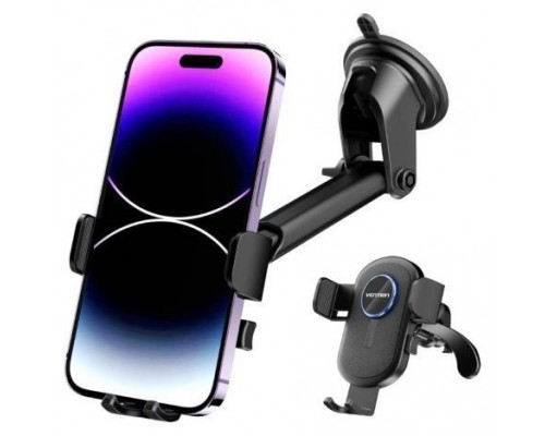 SOPORTE COCHE CON BRAZO TELESCOPICO SMARTPHONE NEGRO VENTION