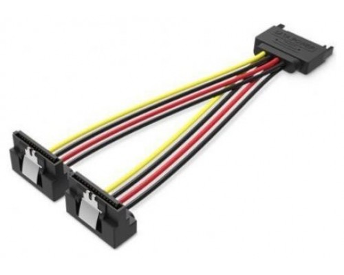 CABLE ALIMENTACION SATA/M A 2xSATA/H 0,15 M NEGRO VENTION