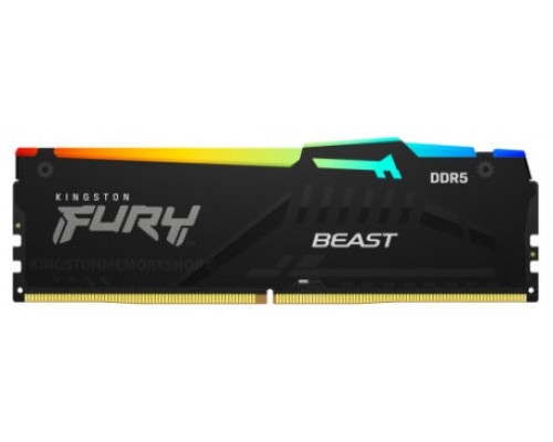 MODULO DDR5 16GB 5600MHZ KINGSTON FURY BEAST RGB