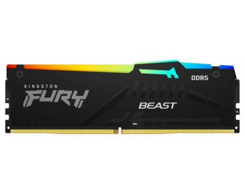 DDR5 32 GB 6000 Mhz. FURY BEAST RGB KINGSTON