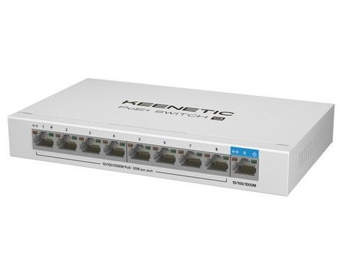 Keenetic PoE Switch 9 Gigabit 9 puertos-IA9 Keenetic PoE Switch 9 Gigabit 9 puertos