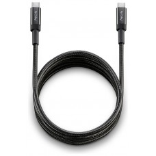 CABLE USB-C A USB-C 2 M KNOT 100W-2 NEGRO NGS