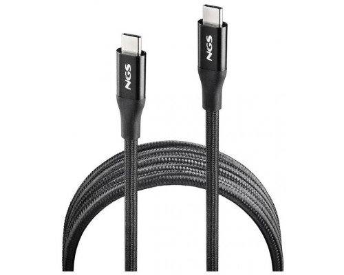 CABLE USB-C A USB-C 3 M KNOT 240W-2 NEGRO NGS