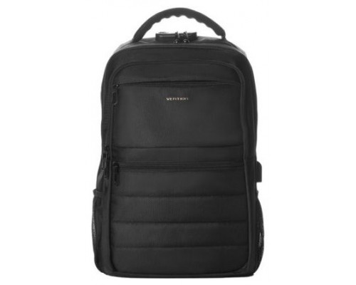 MOCHILA KRRB0 17"" 20L IMPERMEABLE ANTIRROBO NEGRO VENTION