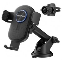 SOPORTE COCHE CON SUJECION AUTOMATICA CON VENTOSA SMARTPHONE NEGRO VENTION