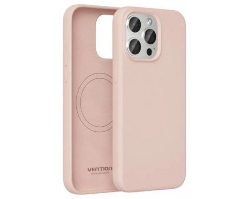 FUNDA SILICONA MAGSAFE IPHONE 15 PRO MAX ROSA VENTION