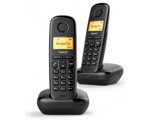 Gigaset A170 Inalámbrico DECT Duo Negro