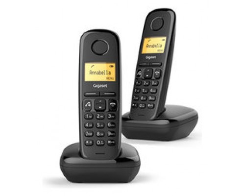 Gigaset A270 Inalámbrico DECT Duo Negro