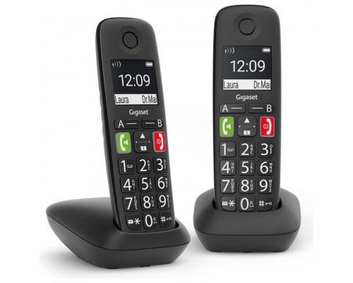 Gigaset E290 Inalámbrico DECT Duo Negro