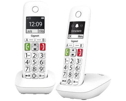Telefono fijo inalambrico gigaset e290 duo-MR12 Telefono fijo inalambrico gigaset e290 duo