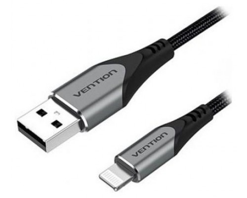 CABLE 2.0 USB A LIGHTNING 1 M GRIS VENTION