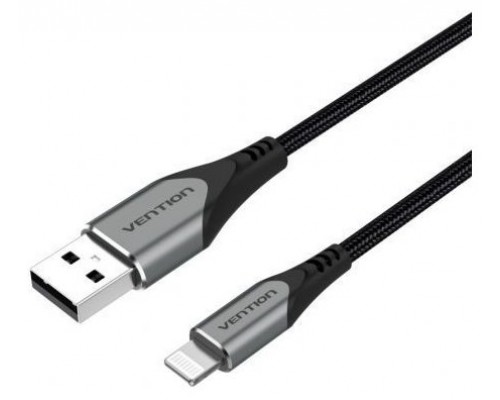 CABLE 2.0 USB A LIGHTNING 2 M GRIS VENTION