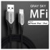 CABLE 2.0 USB A LIGHTNING 2 M GRIS VENTION