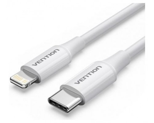 CABLE 2.0 USB-C A LIGHTNING 1 M BLANCO VENTION