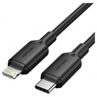 CABLE 2.0 USB-C A LIGHTNING 1 M NEGRO VENTION