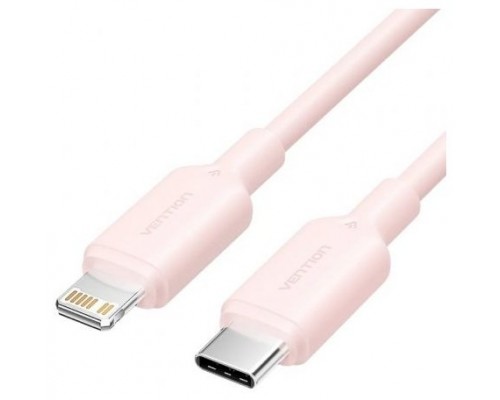 CABLE 2.0 USB-C A LIGHTNING 1 M ROSA VENTION