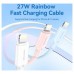 CABLE 2.0 USB-C A LIGHTNING 1 M ROSA VENTION