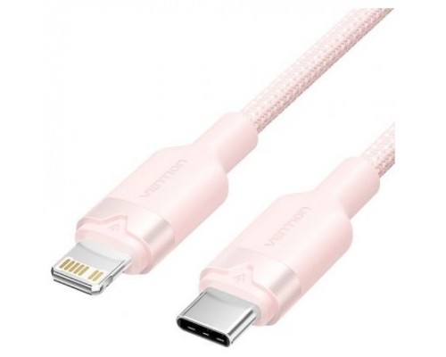 CABLE 2.0 USB-C A LIGHTNING 1 M ROSA VENTION