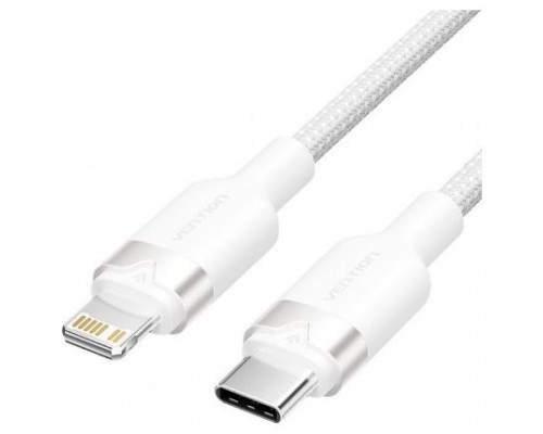 CABLE 2.0 USB-C A LIGHTNING 1 M BLANCO VENTION