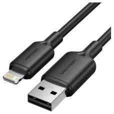 CABLE 2.0 USB A LIGHTNING 1 M NEGRO VENTION