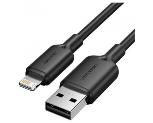 CABLE 2.0 USB A LIGHTNING 1 M NEGRO VENTION