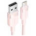 CABLE 2.0 USB A LIGHTNING TRENZADO 1 M ROSA VENTION