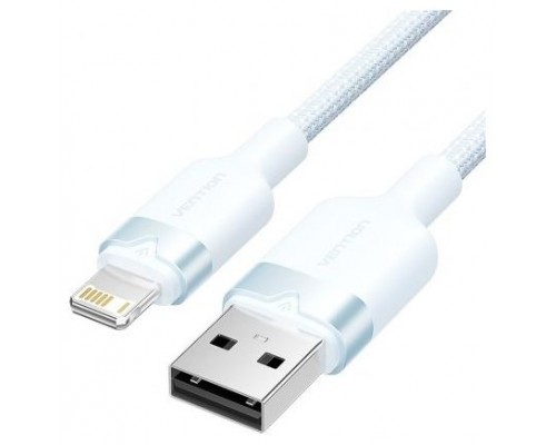 CABLE 2.0 USB A LIGHTNING TRENZADO 1 M AZUL VENTION