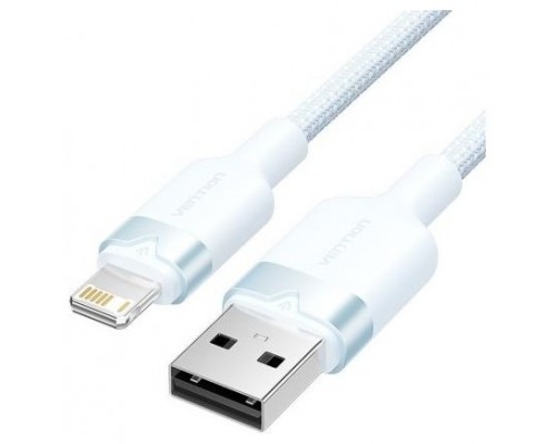 CABLE 2.0 USB A LIGHTNING TRENZADO 2 M AZUL VENTION