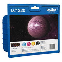 Cartucho tinta brother lc1220bkbp paquete 4