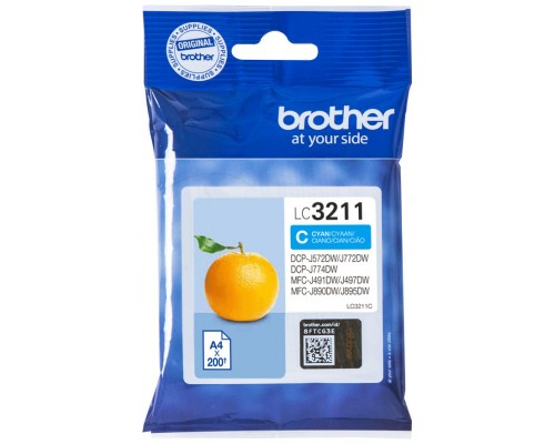 Brother Cartucho LC3211C Cyan  Blister