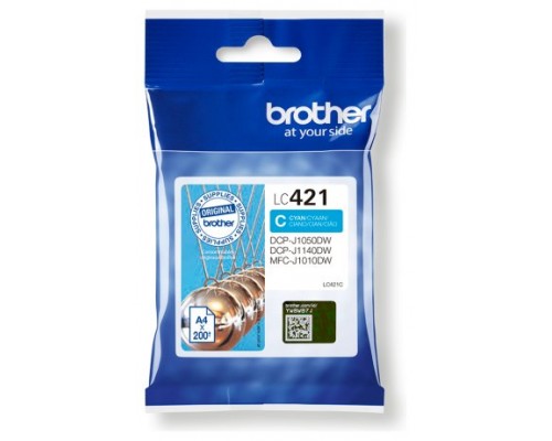 Cartucho de Tinta Original Brother LC421/ Cian