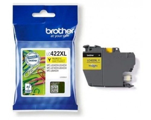 TINTA BROTHER LC-422 XL  AMARILLO ALTA CAPACIDAD