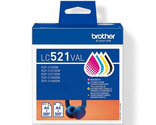 Multipack brother lc521val negro cian magenta