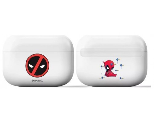 ESTUCHE PROTECTOR AIRPODS PRO DEADPOOL BLANCO