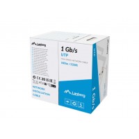 BOBINA CABLE RED LANBERG UTP RJ45 1GB/S SOLIDO CCA AWG23 100M GRIS-18DI BOBINA CABLE RED LANBERG UTP RJ45 1GB/S SOLIDO CCA AWG23 100M GRIS