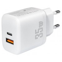 CARGADOR PARED/VIAJE USB-C PD+ 1 USB-A 35W BLANCO LEOTEC