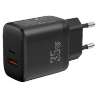 CARGADOR PARED/VIAJE USB-C PD+ 1 USB-A 35W NEGRO LEOTEC