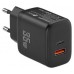 CARGADOR PARED/VIAJE USB-C PD+ 1 USB-A 35W NEGRO LEOTEC