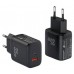 CARGADOR PARED/VIAJE USB-C PD+ 1 USB-A 35W NEGRO LEOTEC