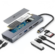 LEOTEC DOCKING STATION 8-1 CON CAJA EXTERNA SSD M2-DI12 LEOTEC DOCKING STATION 8-1 CON CAJA EXTERNA SSD M2