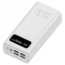 LEOTEC POWERBANK 30000MAH 22,5W PD20W BLAN (1 USB-C+4USB-A INC USB-A A USB-C)
