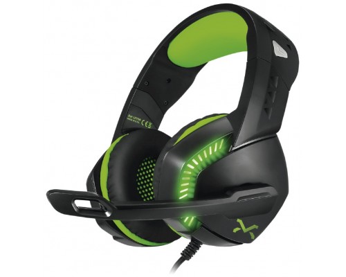 AURICULAR GAMING LEYON NEGRO/VERDE DROXIO