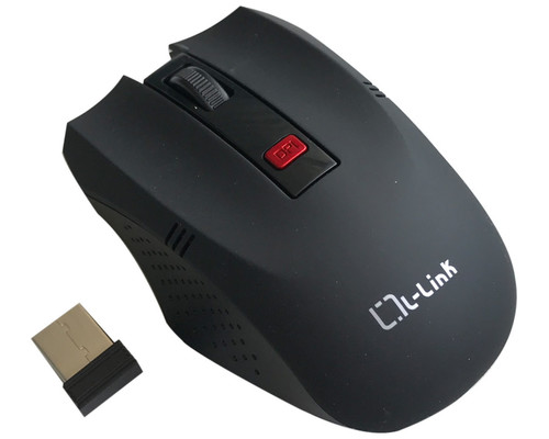 Raton optico inalambrico l - link negro-MR1 Raton optico inalambrico l - link negro