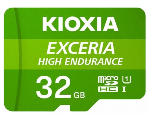 MICRO SD KIOXIA 32GB EXCERIA HIGH ENDURANCE UHS-I C10 R98 CON ADAPTADOR