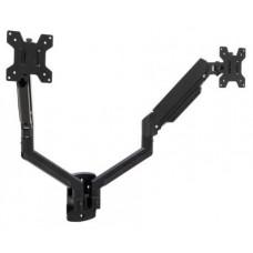 SOPORTE PARED 2 PANTALLAS 13""-43"" GIRO/INCLINABLE LP1434TNR-B NEGRO TOOQ