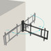 Tooq Soporte pared el&eacute;ctrico "&Oacute;RBITA" 32"-75"