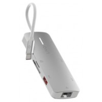 HUB 8 PUERTOS PRO USB-C 140W GRIS LINQ